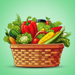 Indian Vegetables Coloring Book