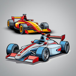 Racing Coloring Book